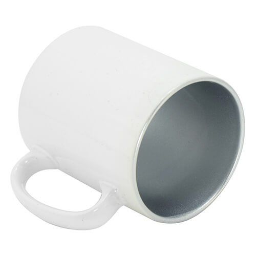 Kubek 300 ml ze srebrnym wnętrzem Sublimacja Termotransfer na Arena.pl