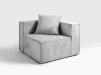 Moduł sofy MODU 95/95 R - szary, sofa modułowa, meble modułowe
