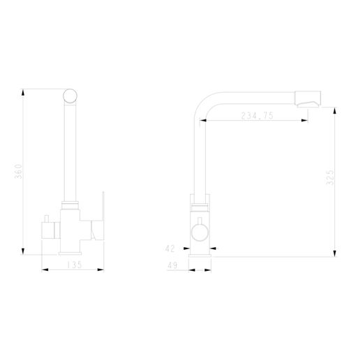 Bateria kuchenna WEZER PRO4C-02-BLACK z podłączeniem do filtra wody na Arena.pl