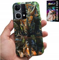 ETUI DO OPPO RENO7 4G - DINO DINOZAUR TRICERATOPSEM FUTERAŁ