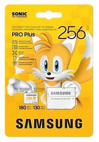 Karta microSD Samsung 256GB microSDXC PRO Plus 180MB/s SONIC na Arena.pl