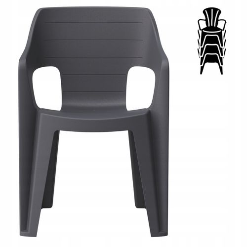 Allibert Krzesło ogrodowe Bilbao lowback chair graphite na Arena.pl