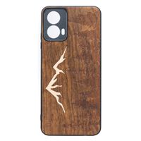 Drewniane Etui Bewood do Motorola G34 5G GÓRY IMBUIA