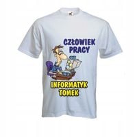 KOSZULKA T-SHIRT INFORMATYK nadruk z imieniem