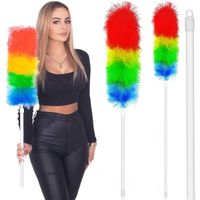 Miotełka do kurzu teleskopowa szczotka do pajęczyn 79-106,5 cm kolorowa