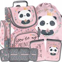 PANDA SZKOLNY TORNISTER ZESTAW 3w1 DLA DZIEWCZYNEK