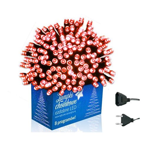światełka lampki wewnętrzne/zewnętrzne 500 led czerwone lamp04cze na Arena.pl