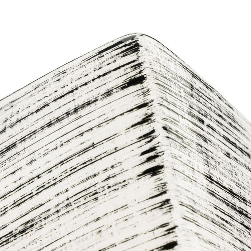 Wazon Ceramiczny Trapez  Biały czarny flakon na Arena.pl