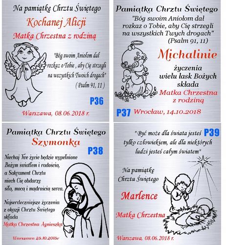 Srebrny Łańcuszek 925 Medalik Komunia Chrzest Dla Chłopca Grawer na Arena.pl
