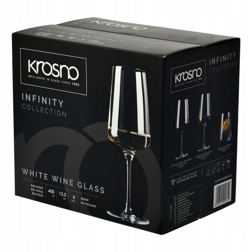 Kieliszki do białego wina INFINITY KROSNO 6x400ml na Arena.pl