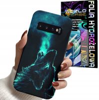 ETUI CASE DO SAMSUNG S10 PLUS - WILK ZWIERZĘTA KOLOROWE OBUDOWY + FOLIA