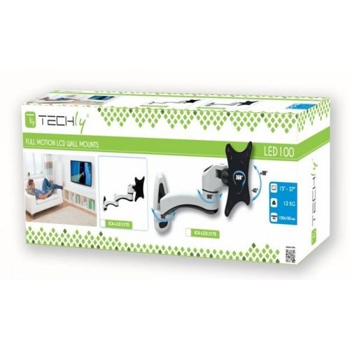 Techly Uchwyt ścienny LCD/LED 15-27cali biały 8kg na Arena.pl