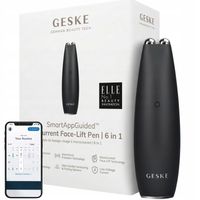 Masażer liftingujący do twarzy Geske MicroCurrent Face Lift Pen 6w1 Czarny