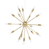 Lampa wisząca 18-punktowa metalowa złota MAGUSE