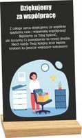 STATUETKA RAMKA podziękowanie za współpracę odejście z pracy personalizacja