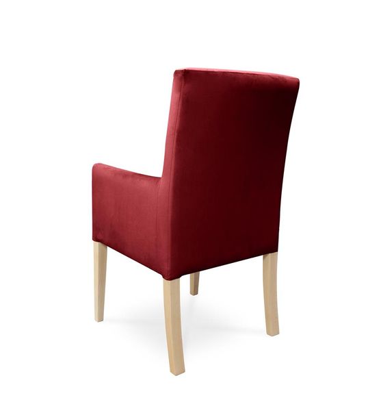 Fotel CAROL / czerwony / noga buk / R61 zdjęcie 3