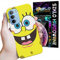 ETUI DO MOTOROLA MOTO G52 / G82 - SPONGEBOB BAJKI GRY WYBÓR PLECKI + SZKŁO