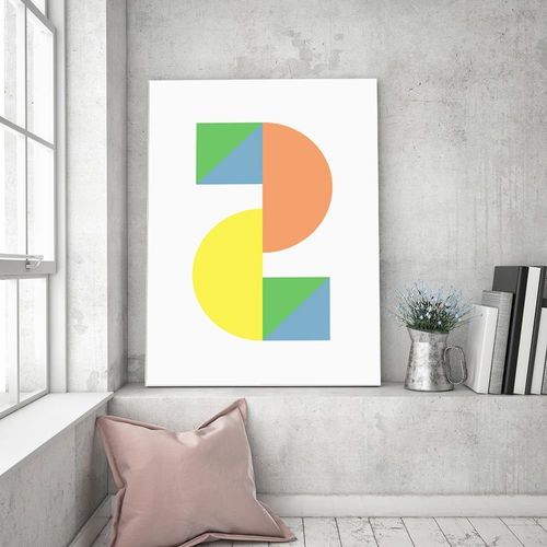 Deco Panel, Kolorowe figury geometryczne 40x60 na Arena.pl