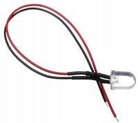 Dioda LED 3mm 12V z przewodem czerwona DPF FAP wypalanie filtra cząstek