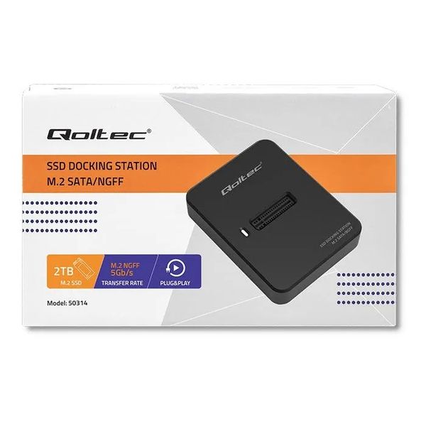 Qoltec Stacja dokująca dysków SSD M.2 SATA NGFF USB 3.1 zdjęcie 7