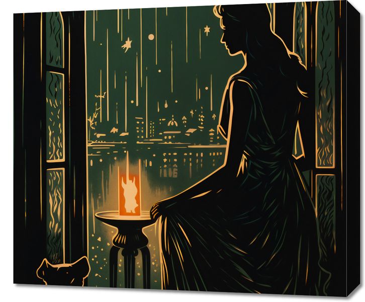 Obraz 70x60cm Nocne Szeptanie zdjęcie 1