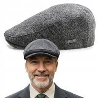 Kaszkiet Męski Zimowy Ocieplany Czapka PREMIUM 100% WEŁNIANA Pako Jeans