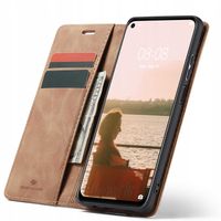 ETUI Z KLAPKĄ DO HUAWEI P40 LITE SKÓRZANE PORTFEL POKROWIEC ZAMYKANE +SZKŁO