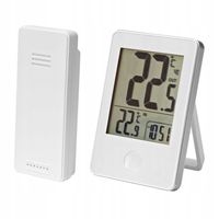 Termometr bezprzewodowy biały zasięg do 60M
