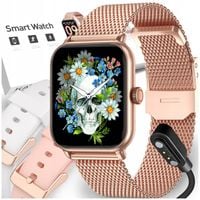 SMARTWATCH DAMSKI ZEGAREK WODOODPORNY PL MENU ROZMOWY SMART WATCH + 3 PASKI