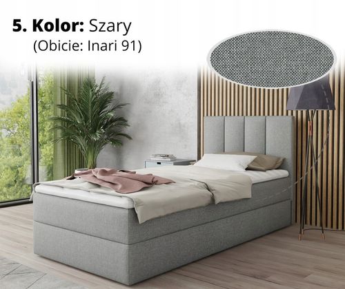 Kontynentalne łóżko, pojemnik i materac + topper, bonell, STAR MINI 120 na Arena.pl