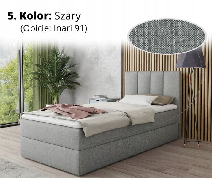 Kontynentalne łóżko, pojemnik i materac + topper, bonell, STAR MINI 120 zdjęcie 2