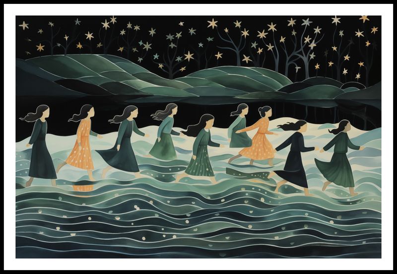 Plakat 91,5x61cm Nocna Procesja zdjęcie 3