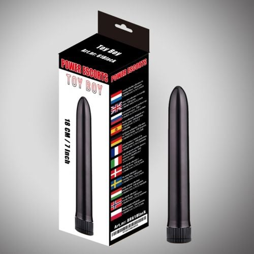 toy boy  black 18 cm basic vibrating na Arena.pl