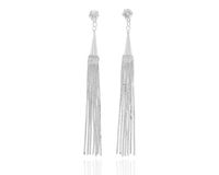 Kolczyki wiszące z kryształkami łańcuszki