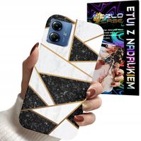 ETUI CASE DO MOTOROLA MOTO G14 - MARMUREK GEOMETRIA WZORY DLA KOBIET