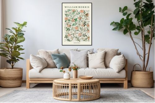 Obraz 40x60cm Design Jasmine Pattern, Morris Vintage do Salonu na Arena.pl