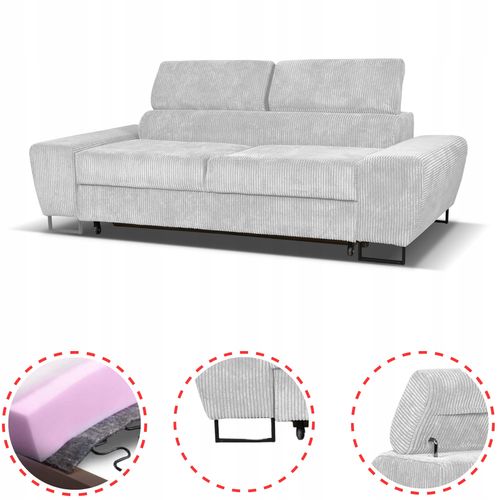 Zestaw mebli wypoczynkowych salonu Savio Sofa 2os fotele beż na Arena.pl