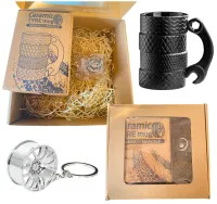 Zestaw dla Kierowcy - Kubek Opony z Kluczem + Brelok Felga