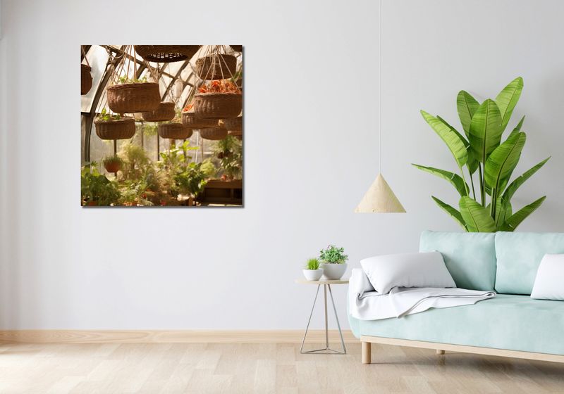 Obraz 90x90cm Zawieszone Ogrody zdjęcie 2
