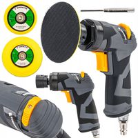 SZLIFIERKA MIMOŚRODOWA POLERKA PNEUMATYCZNA KĄTOWA 1/4" 6BAR 2PADY 50/75 MM