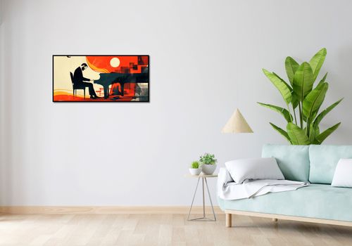 Plakat 91,3x44,5cm Pianista na Arena.pl