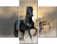 70 90CM OBRAZ 3 ELEM OGIER ŚCIENNY PŁÓTNO