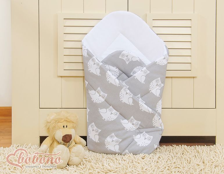 Rożek miękki- Simple sowy szare zdjęcie 2