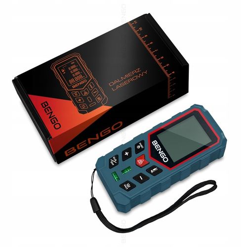 DALMIERZ LASEROWY 50m MIERNIK ODLEGŁOŚCI CYFROWY kątomierz poziomica na Arena.pl