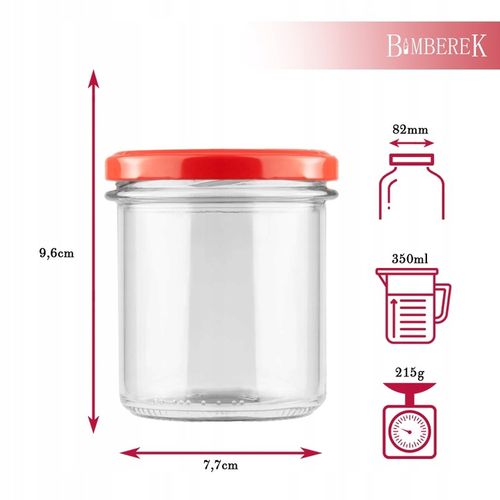 15x SŁOIK 350ml MIÓD DŻEM MIĘSO PASZTET PRZETWORY SŁOIK PROSTY Z ZAKRĘTKĄ na Arena.pl