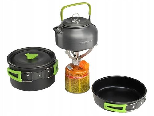 Zestaw naczyń turystycznych, 15 elementów na Arena.pl