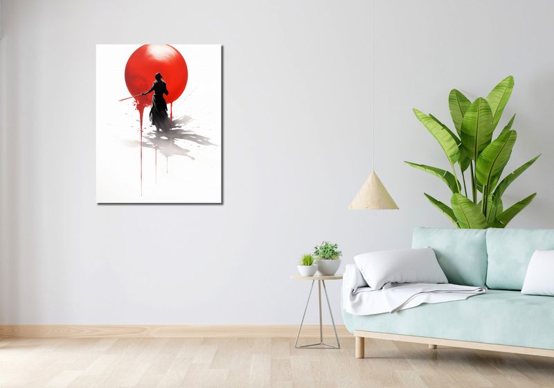 Obraz 70x90cm Samotny Samuraj zdjęcie 2