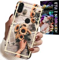 ETUI DO HUAWEI P SMART 2019 - KWIATISTY WZÓR SŁONECZNIK SŁONECZNIKI