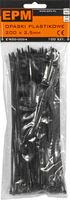 opaski plastikowe pa6.6 100szt. czarne 350*4.8 - e-600-0006