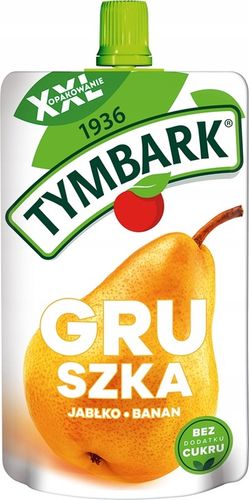 Tymbark Mus 100% z owoców GRUSZKA JABŁKO 10 x 200g na Arena.pl